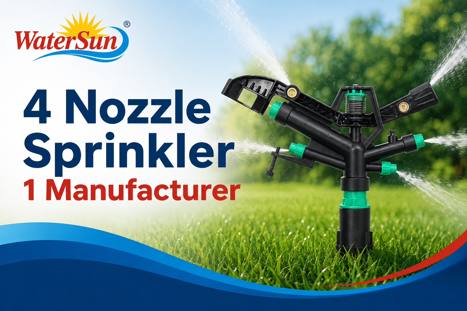 4 Nozzle Sprinkler Manufacturer in Gujarat - Water Sun