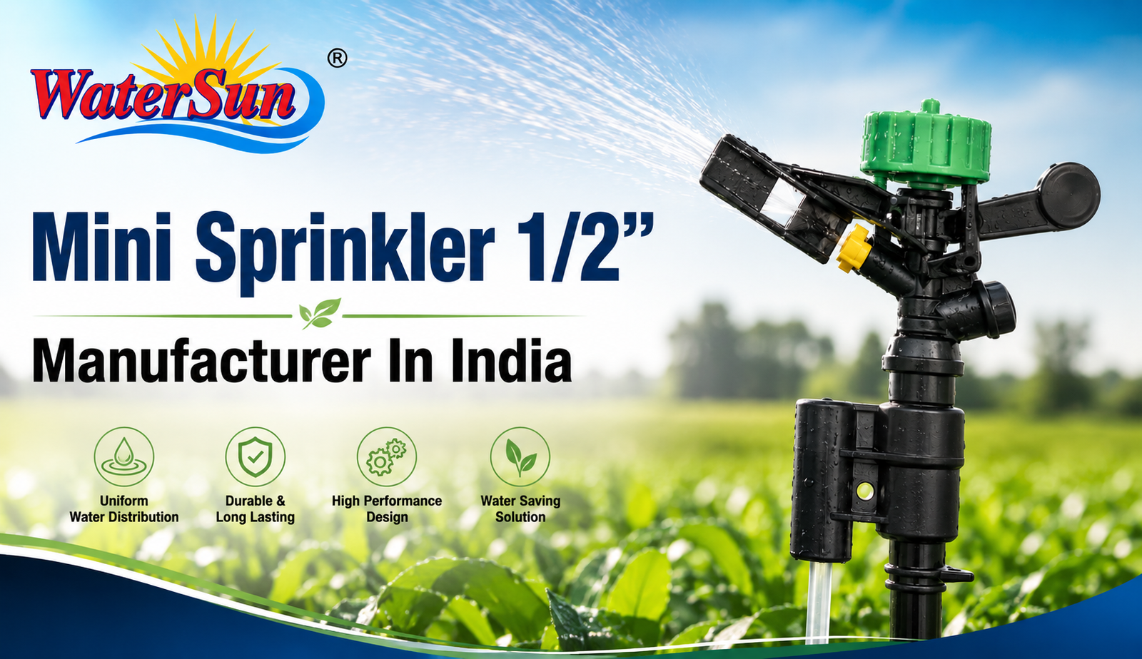 Best Mini Sprinkler 1/2 Manufacturer in India - WaterSun Irrigation
