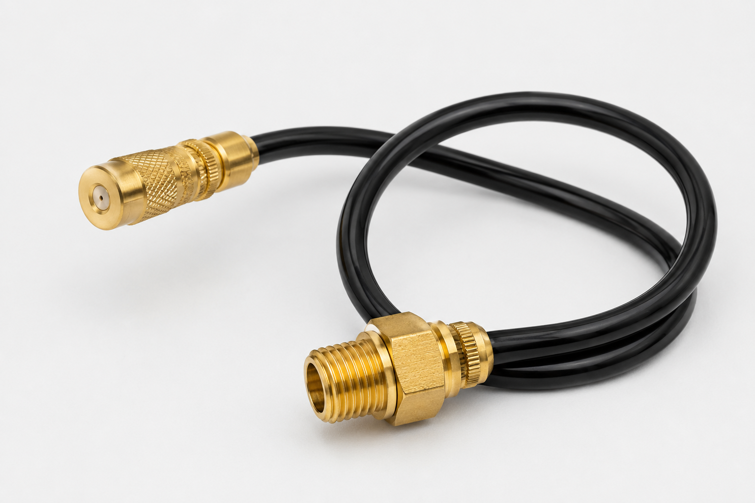 Brass Mist Nozzle With Flexible Tube for Cooling, Humidification, and Agricultural Applications