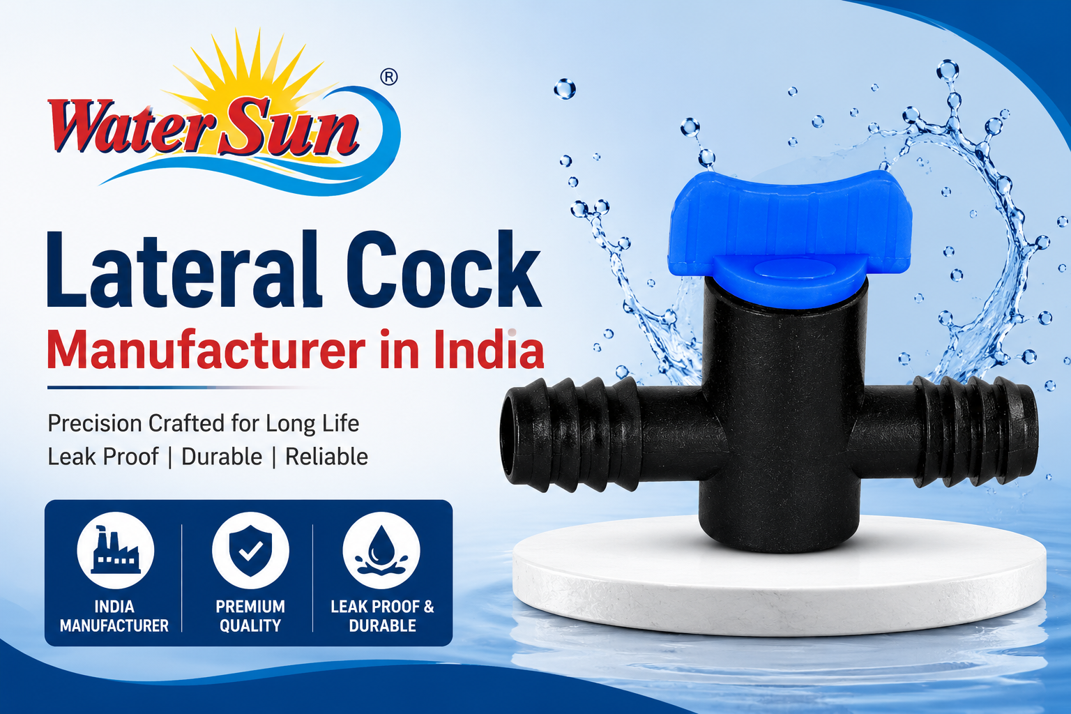 Lateral Cock Manufacturer in India - Water Sun