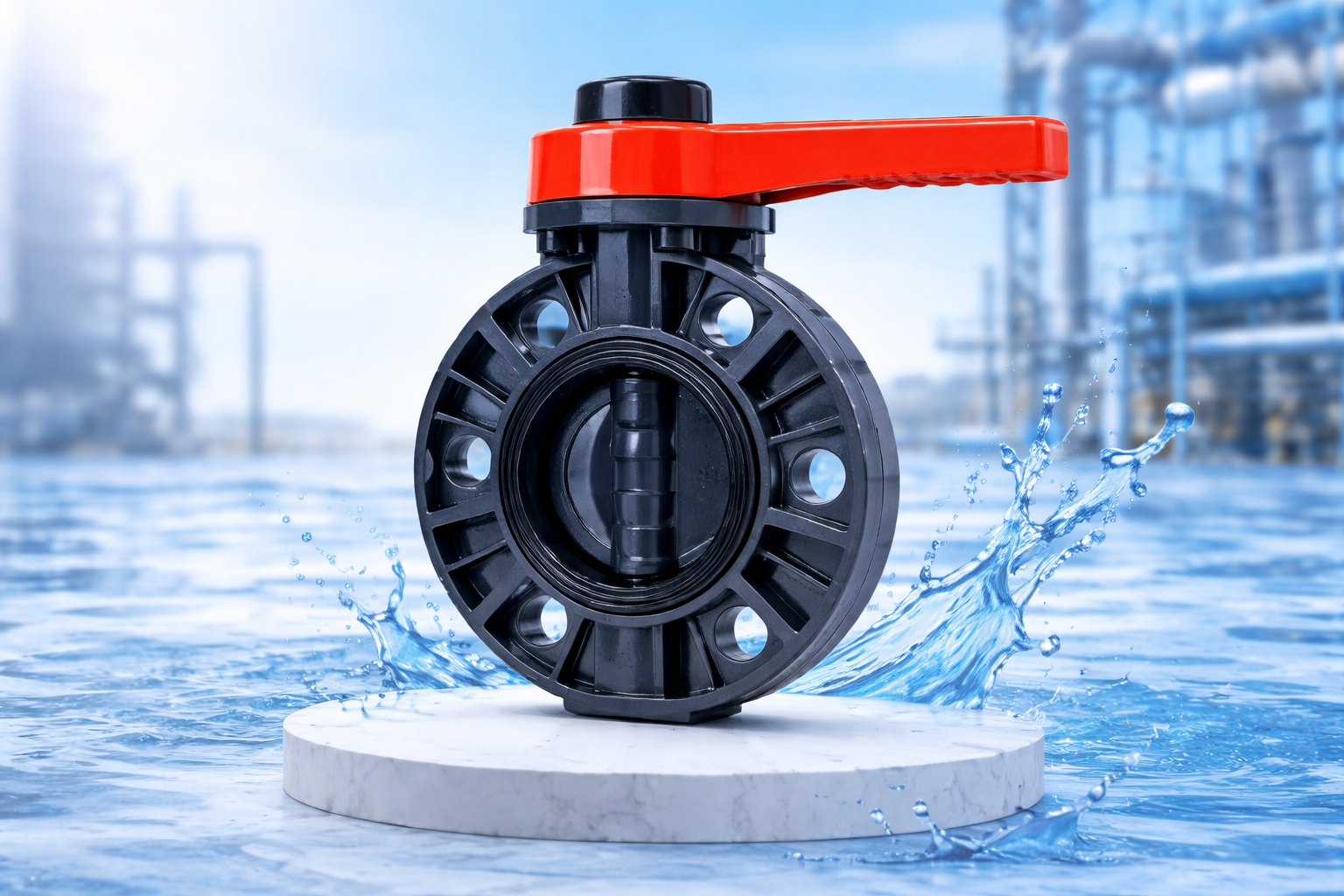 PVC Butterfly Valve for Industrial and Agricultural Use